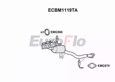 Катализатор (EuroFlo: ECBM1119TA)