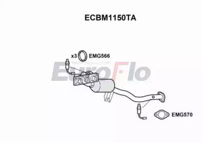 Катализатор (EuroFlo: ECBM1150TA)