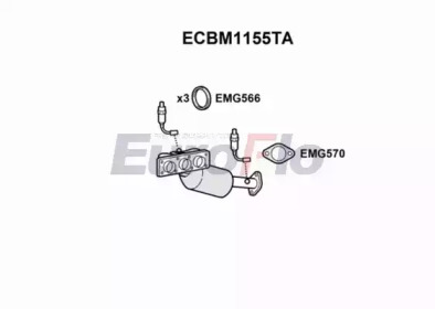 Катализатор (EuroFlo: ECBM1155TA)