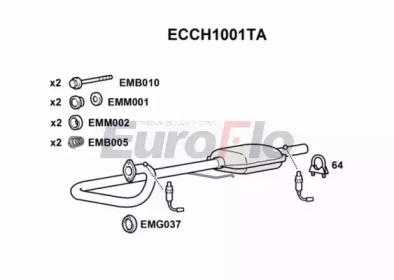 Катализатор (EuroFlo: ECCH1001TA)