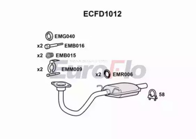 Катализатор (EuroFlo: ECFD1012)