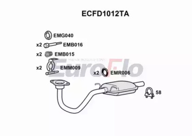 Катализатор (EuroFlo: ECFD1012TA)