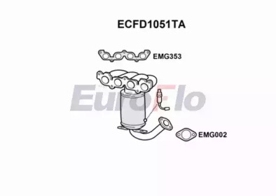 Катализатор (EuroFlo: ECFD1051TA)