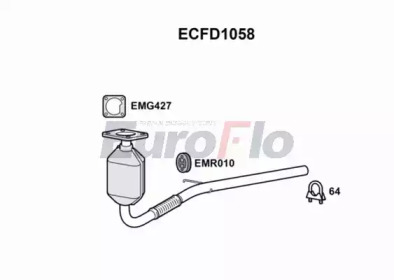 Катализатор (EuroFlo: ECFD1058)