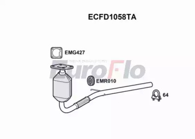 Катализатор (EuroFlo: ECFD1058TA)