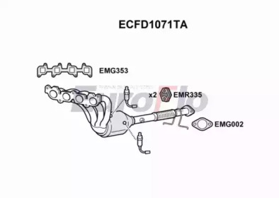 Катализатор (EuroFlo: ECFD1071TA)