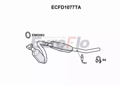 Катализатор (EuroFlo: ECFD1077TA)