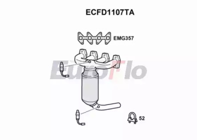 Катализатор (EuroFlo: ECFD1107TA)