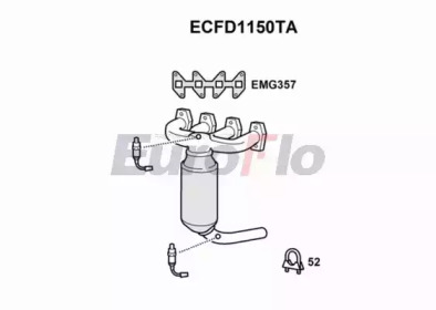 Катализатор (EuroFlo: ECFD1150TA)