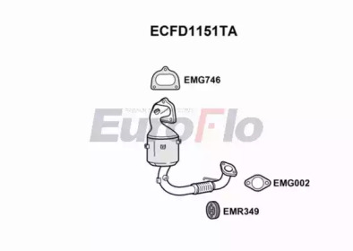 Катализатор (EuroFlo: ECFD1151TA)