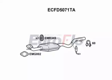 Катализатор (EuroFlo: ECFD5071TA)