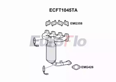 Катализатор (EuroFlo: ECFT1045TA)