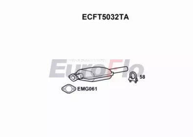 Катализатор (EuroFlo: ECFT5032TA)