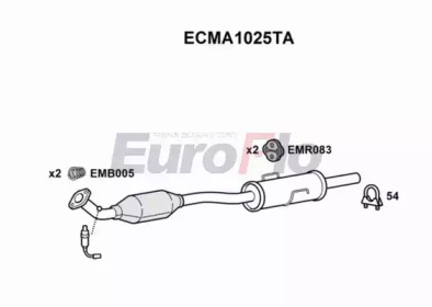 Катализатор (EuroFlo: ECMA1025TA)