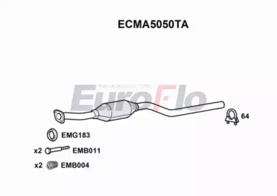 Катализатор (EuroFlo: ECMA5050TA)