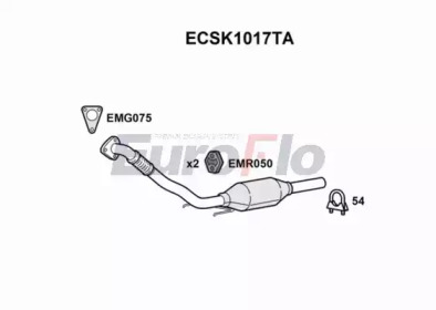 Катализатор (EuroFlo: ECSK1017TA)