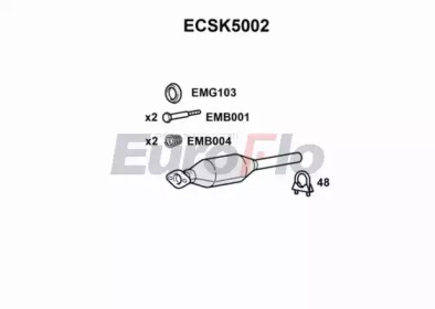 Катализатор (EuroFlo: ECSK5002)