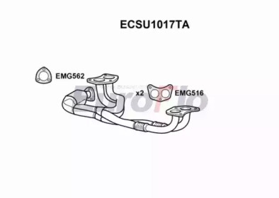 Катализатор (EuroFlo: ECSU1017TA)