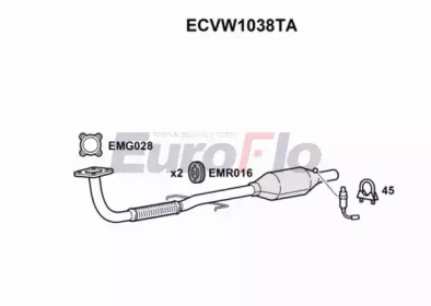 Катализатор (EuroFlo: ECVW1038TA)