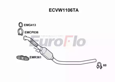 Катализатор (EuroFlo: ECVW1106TA)