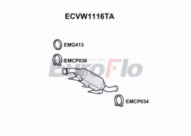 Катализатор (EuroFlo: ECVW1116TA)