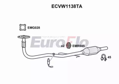 Катализатор (EuroFlo: ECVW1138TA)