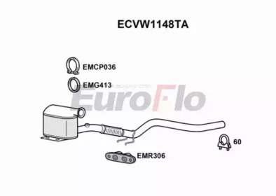 Катализатор (EuroFlo: ECVW1148TA)