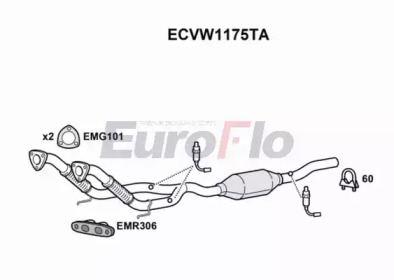 Катализатор (EuroFlo: ECVW1175TA)