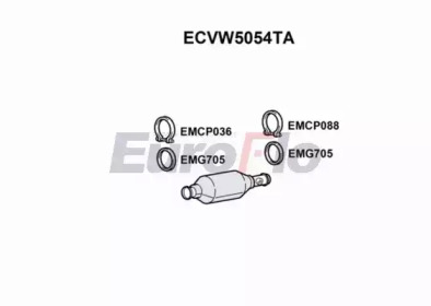 Катализатор (EuroFlo: ECVW5054TA)