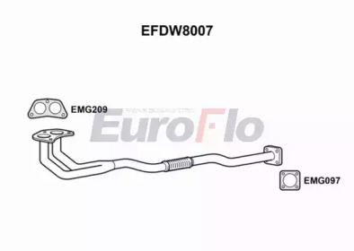 Трубка (EuroFlo: EFDW8007)