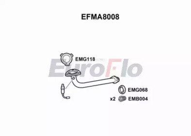 Трубка (EuroFlo: EFMA8008)