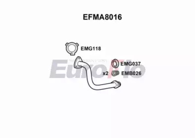 Трубка (EuroFlo: EFMA8016)