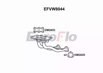 Трубка (EuroFlo: EFVW8044)