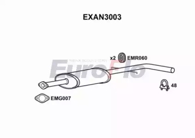 Амортизатор (EuroFlo: EXAN3003)