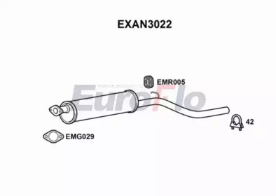 Амортизатор (EuroFlo: EXAN3022)