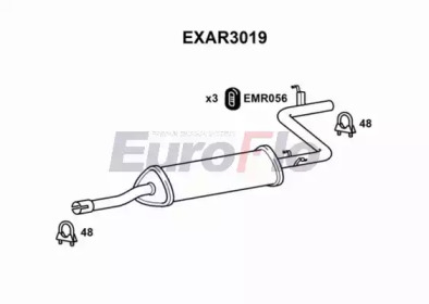 Амортизатор (EuroFlo: EXAR3019)