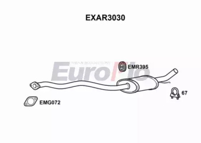 Амортизатор (EuroFlo: EXAR3030)