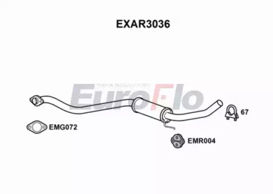 Амортизатор (EuroFlo: EXAR3036)