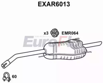 Амортизатор (EuroFlo: EXAR6013)