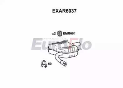 Амортизатор (EuroFlo: EXAR6037)