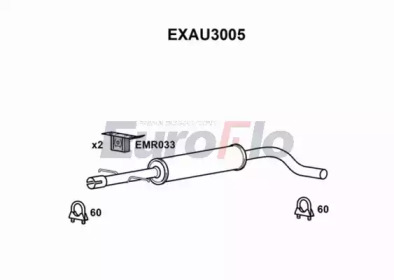 Амортизатор (EuroFlo: EXAU3005)