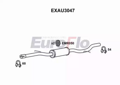 Амортизатор (EuroFlo: EXAU3047)