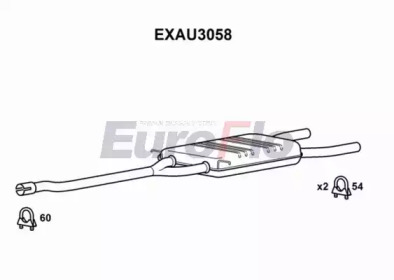 Амортизатор (EuroFlo: EXAU3058)