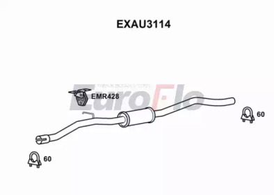 Амортизатор (EuroFlo: EXAU3114)