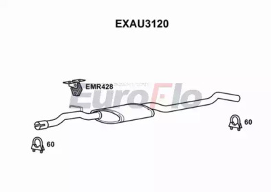 Амортизатор (EuroFlo: EXAU3120)