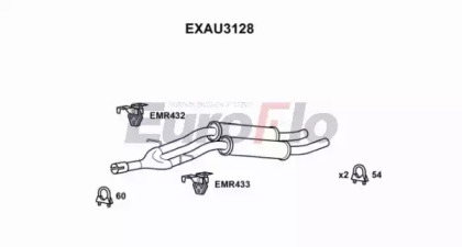 Амортизатор (EuroFlo: EXAU3128)