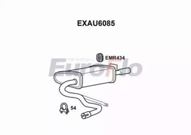 Амортизатор (EuroFlo: EXAU6085)