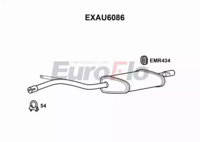 Амортизатор (EuroFlo: EXAU6086)