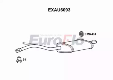 Амортизатор (EuroFlo: EXAU6093)