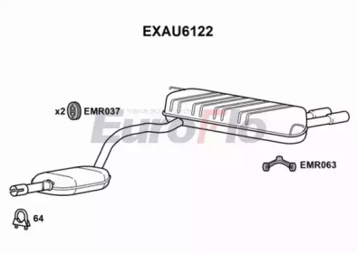 Амортизатор (EuroFlo: EXAU6122)